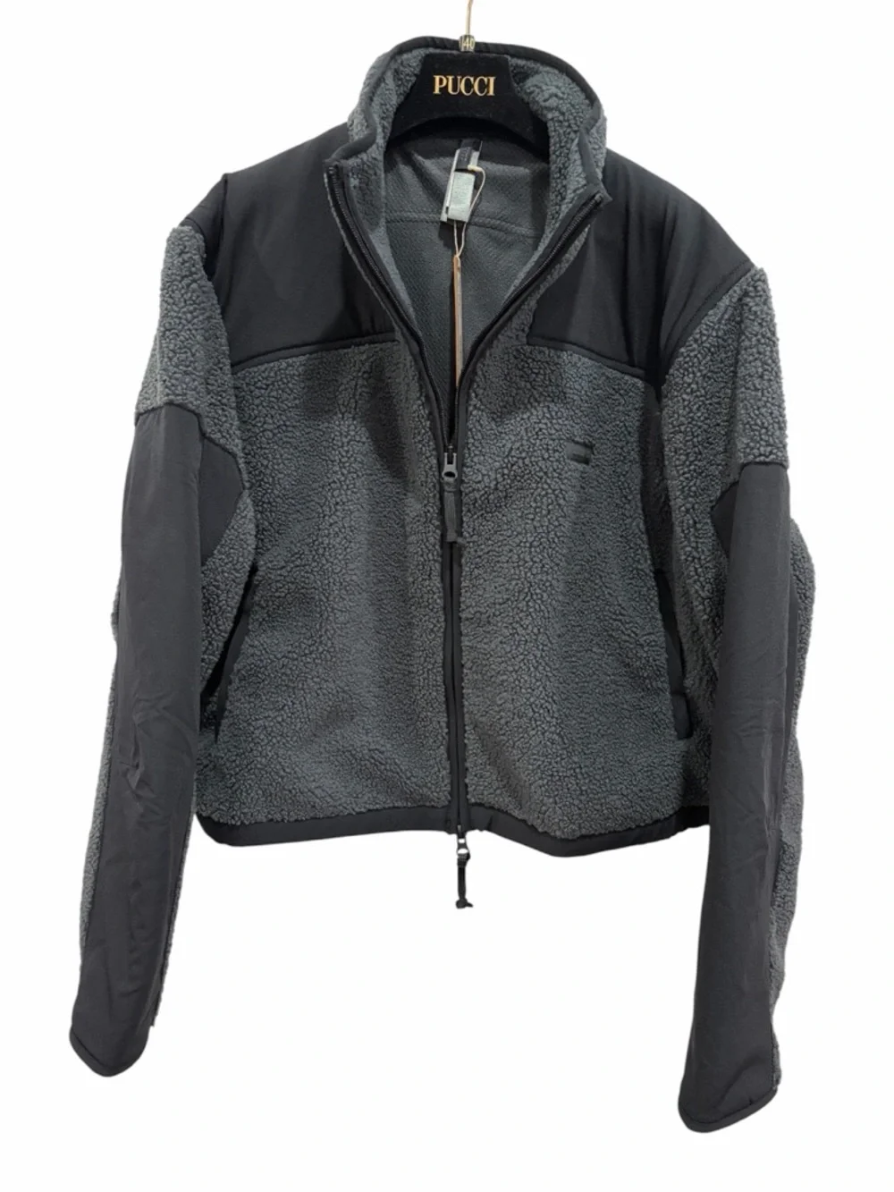 SKIMS NWT Teddy Boxy Zip Up Jacket Ash size XXSmall - Picture 4 of 10